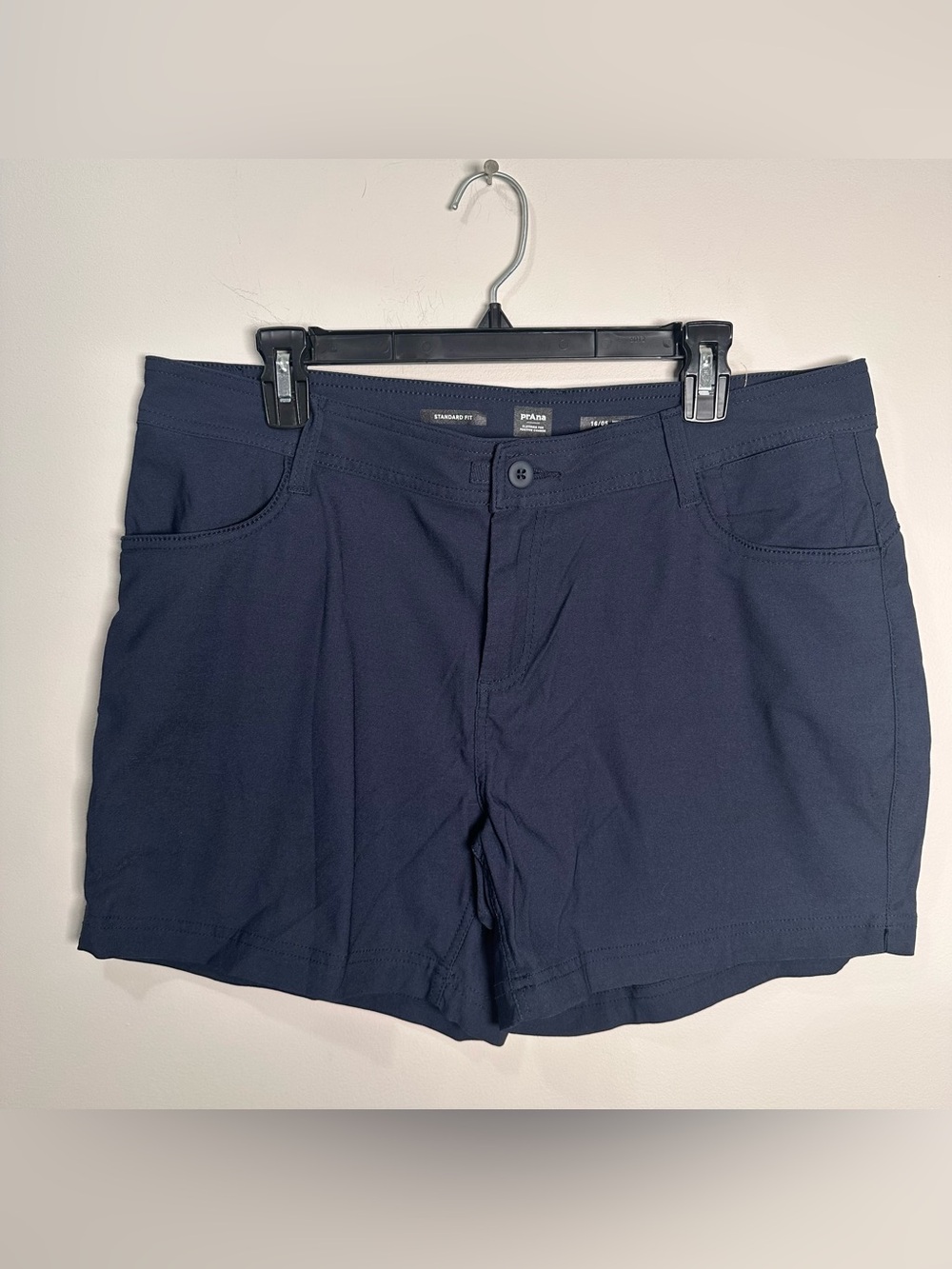Prana Women's Navy Stretch Bermuda Shorts